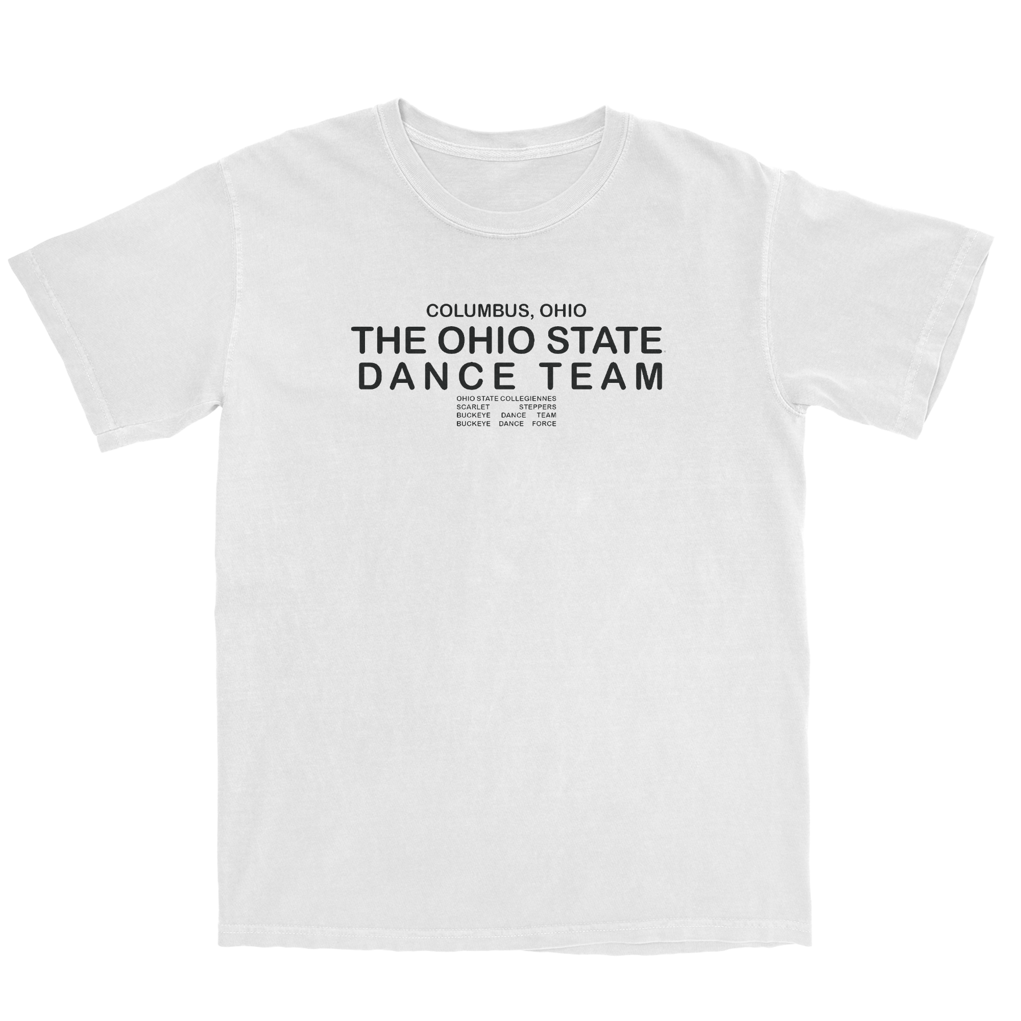 LIMITED RELEASE: The Ohio State Dance Team Comfort Colors T-Shirt in W 