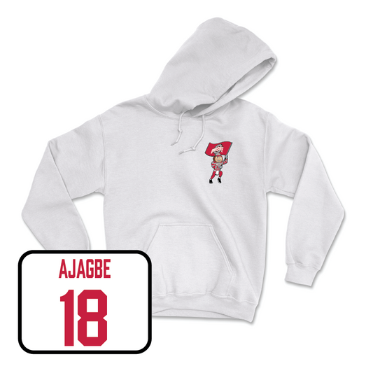 Men's Soccer White Brutus Hoodie  - David Ajagbe