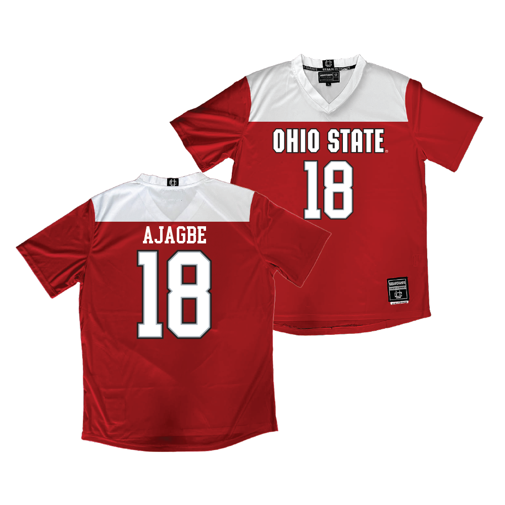 Ohio State Men's Soccer Red Jersey  - David Ajagbe