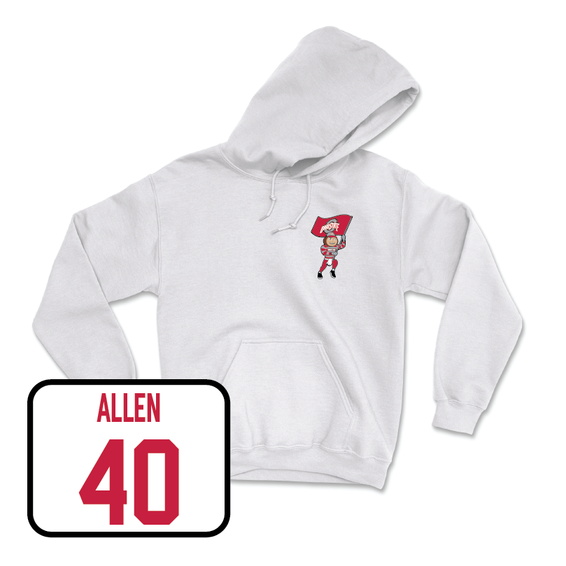 Men's Lacrosse White Brutus Hoodie  - Jack Allen