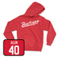 Red Men's Lacrosse Script Hoodie  - Jack Allen