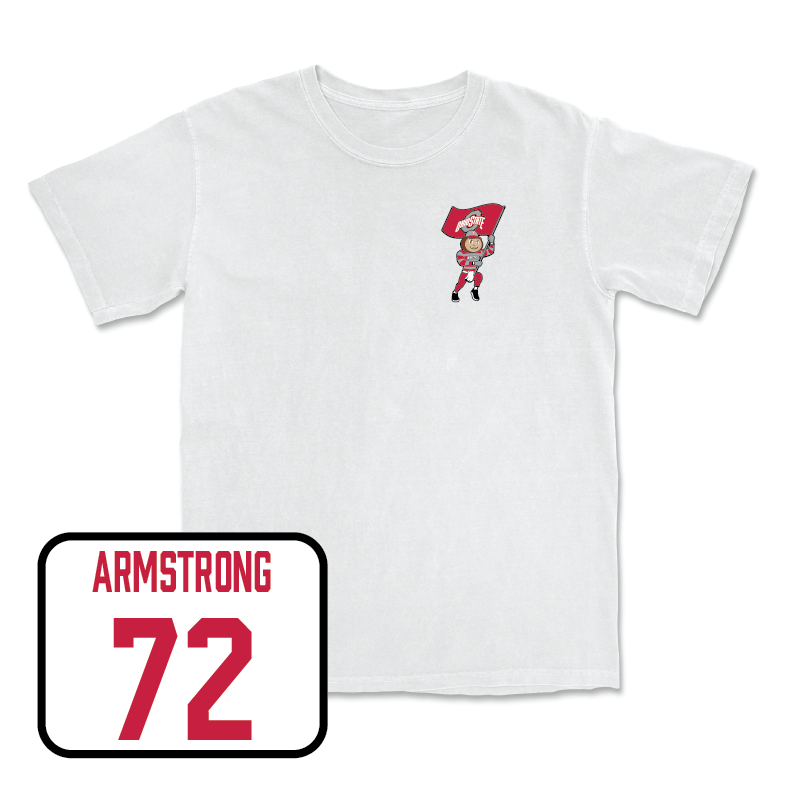 Football White Brutus Comfort Colors Tee  - Deontae Armstrong