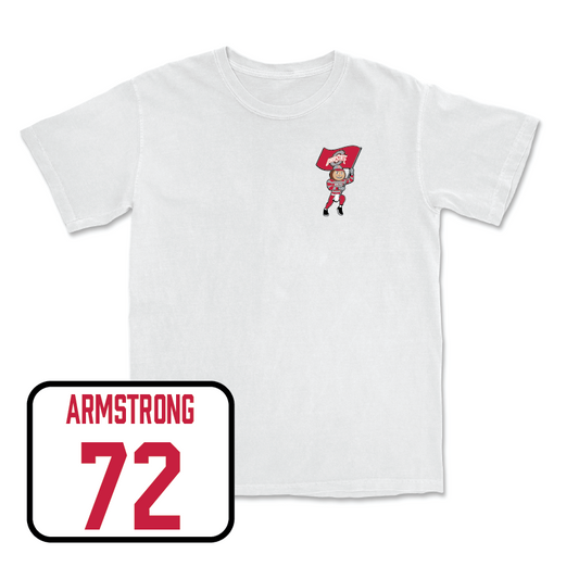 Football White Brutus Comfort Colors Tee  - Deontae Armstrong