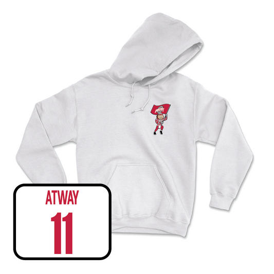 Women's Tennis White Brutus Hoodie - Madeline Atway