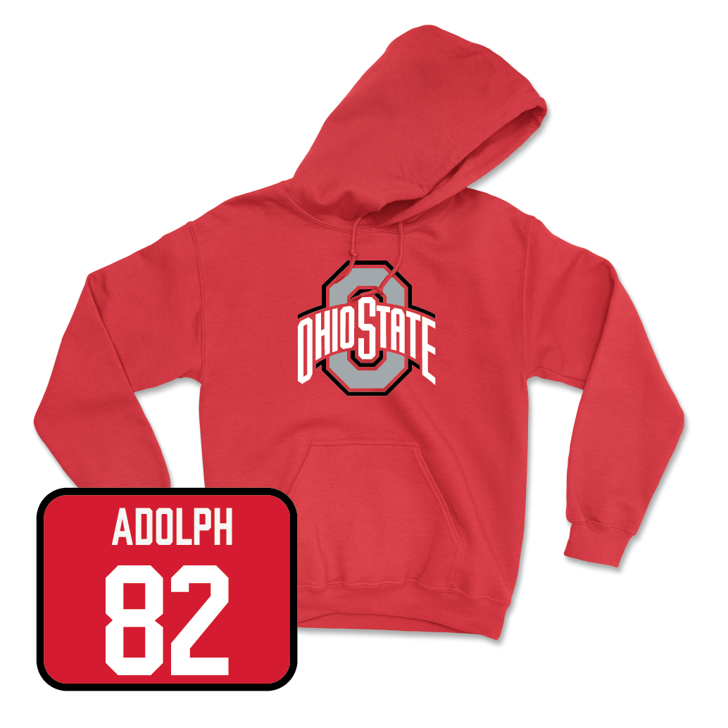 Red Football Team Hoodie - David Adolph