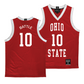 Ohio State Men's Red Basketball Jersey - Jamison Battle | #10