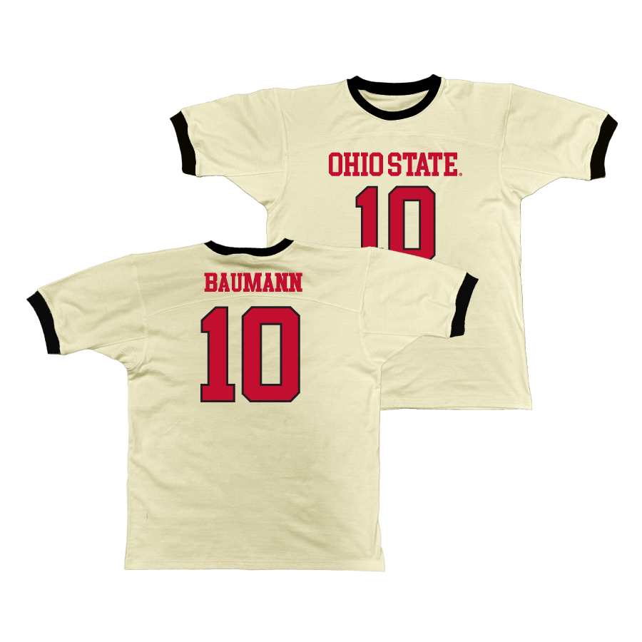 Ohio State Retro Ringer Tee - Colby Baumann