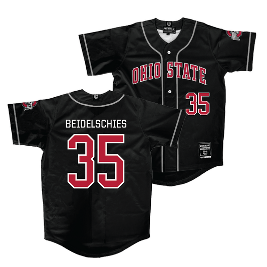 Ohio State Baseball Black Jersey - Landon Beidelschies | #35