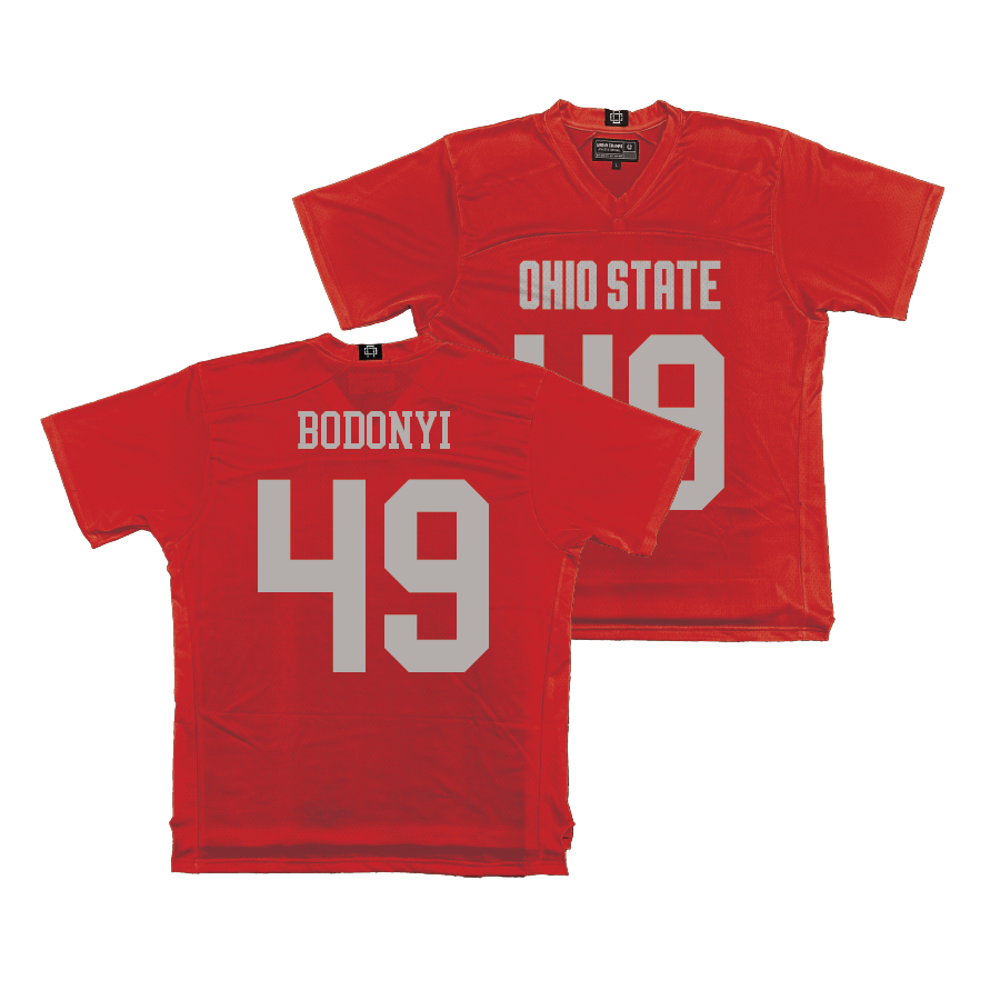 Ohio State Men's Lacrosse Red Jersey - Aiden Bodonyi | #49