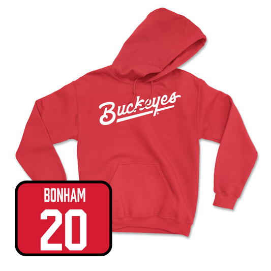 Red Women's Soccer Script Hoodie  - Jadin Bonham