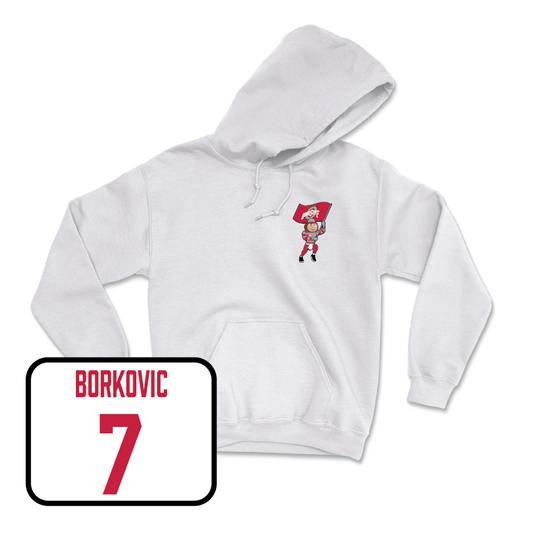 Men's Soccer White Brutus Hoodie  - Marko Borkovic