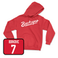 Red Men's Soccer Script Hoodie  - Marko Borkovic