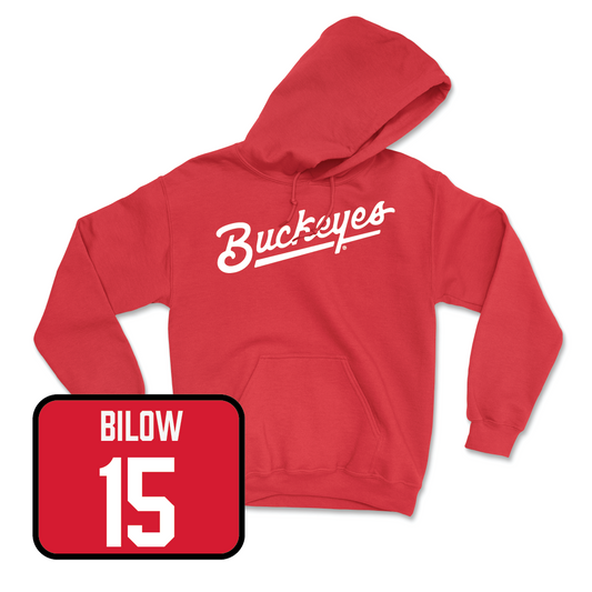 Red Men's Soccer Script Hoodie - Ashton Bilow