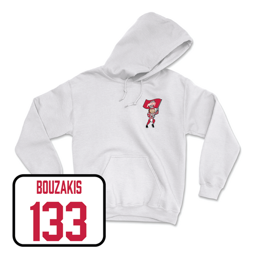 Wrestling White Brutus Hoodie - Nic Bouzakis