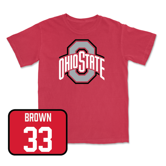 Red Football Team Tee - Devin Brown