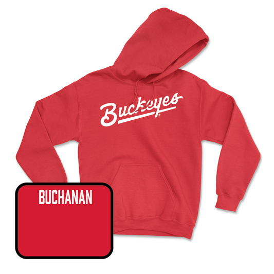 Red Women's Gymnastics Script Hoodie - Samara Buchanan