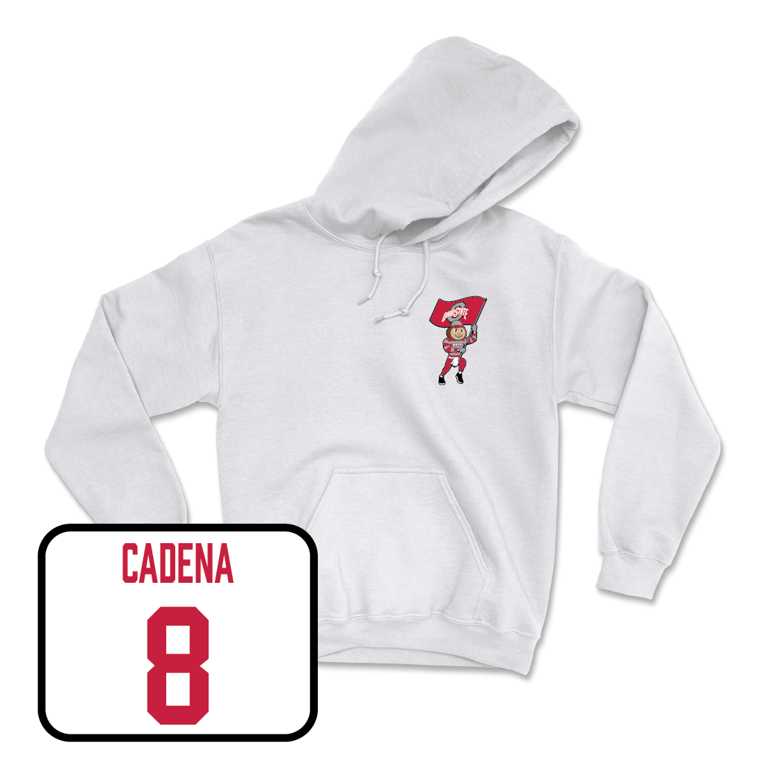 Baseball White Brutus Hoodie - Isaac Cadena