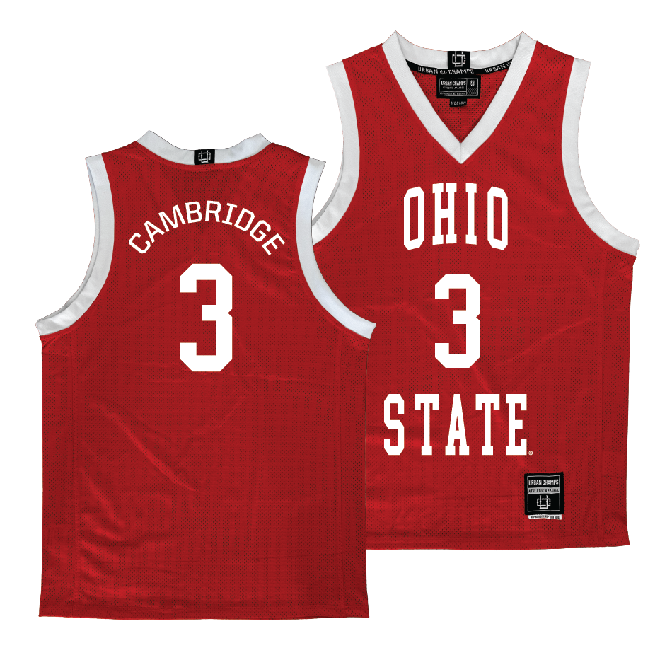 Ohio State Women's Red Basketball Jersey - Kennedy Cambridge | #3