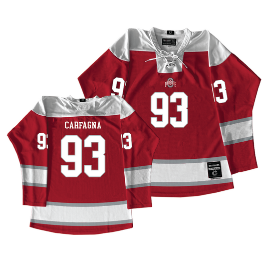Ohio State Men's Ice Hockey Red Jersey - Damien Carfagna | #93