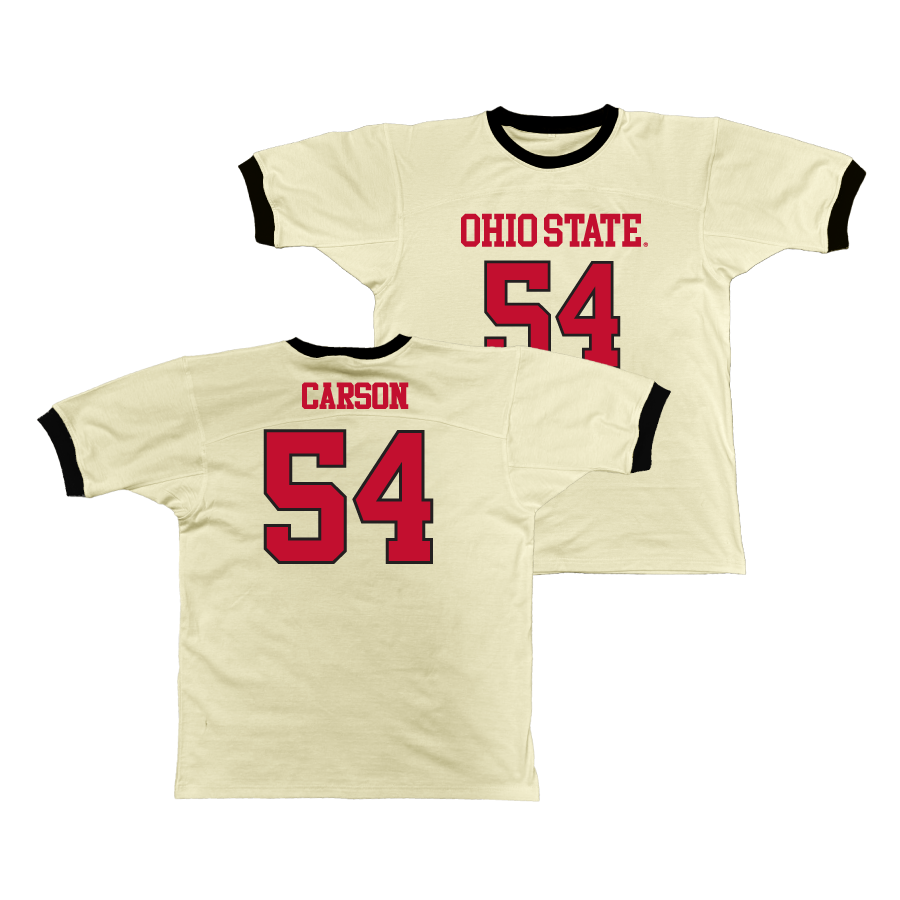 Ohio State Retro Ringer Tee - Faith Carson