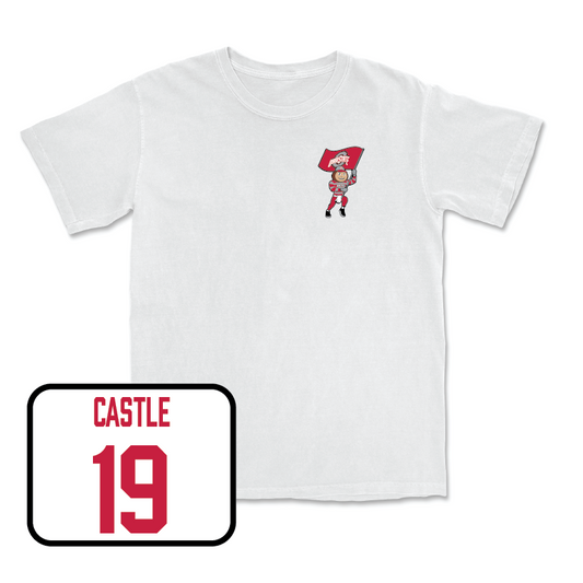 Women's Volleyball White Brutus Comfort Colors Tee - Kaia Castle