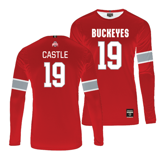 Ohio State Women's Red Volleyball Jersey  - Kaia Castle