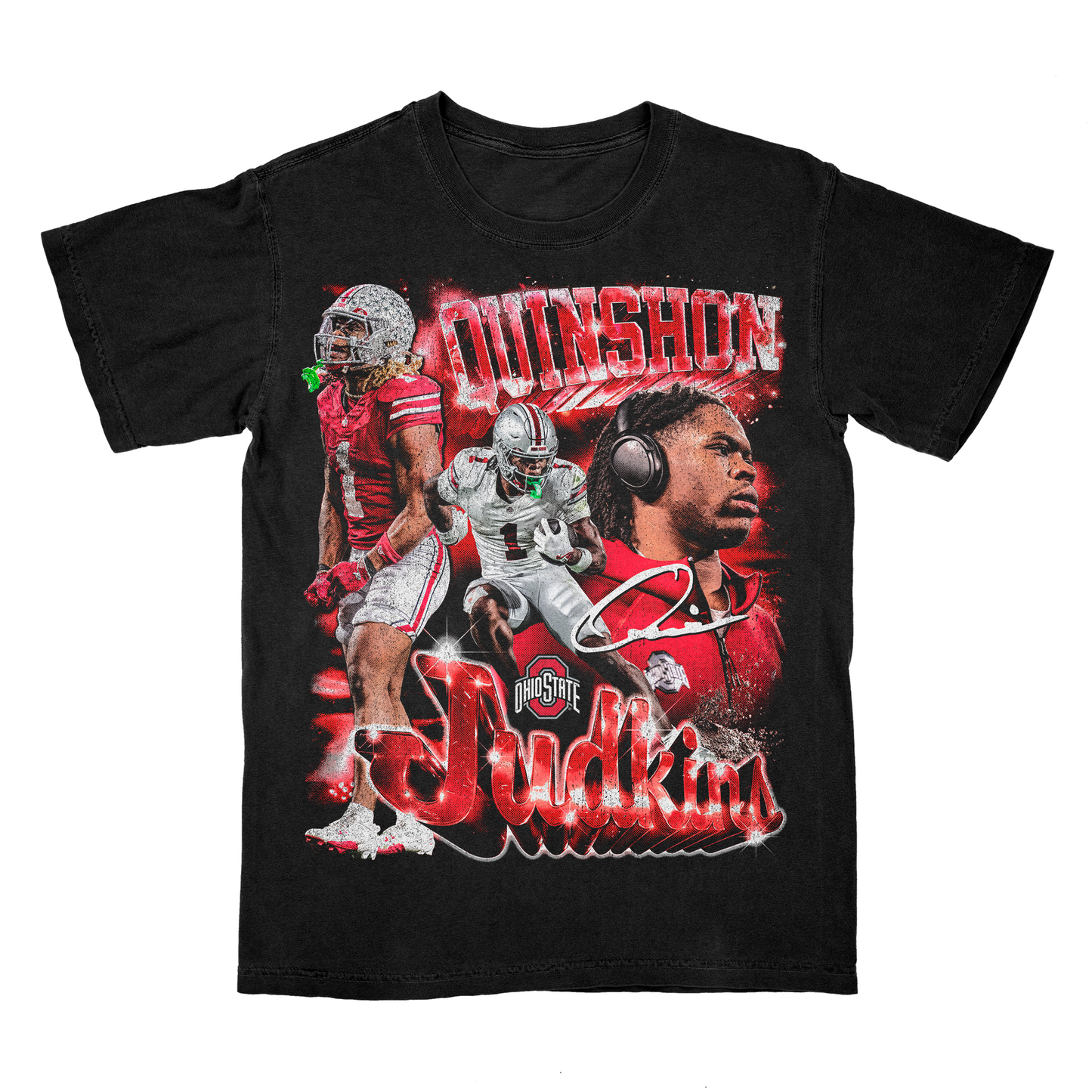 EXCLUSIVE RELEASE: Quinshon Judkins 90s Retro Black Tee