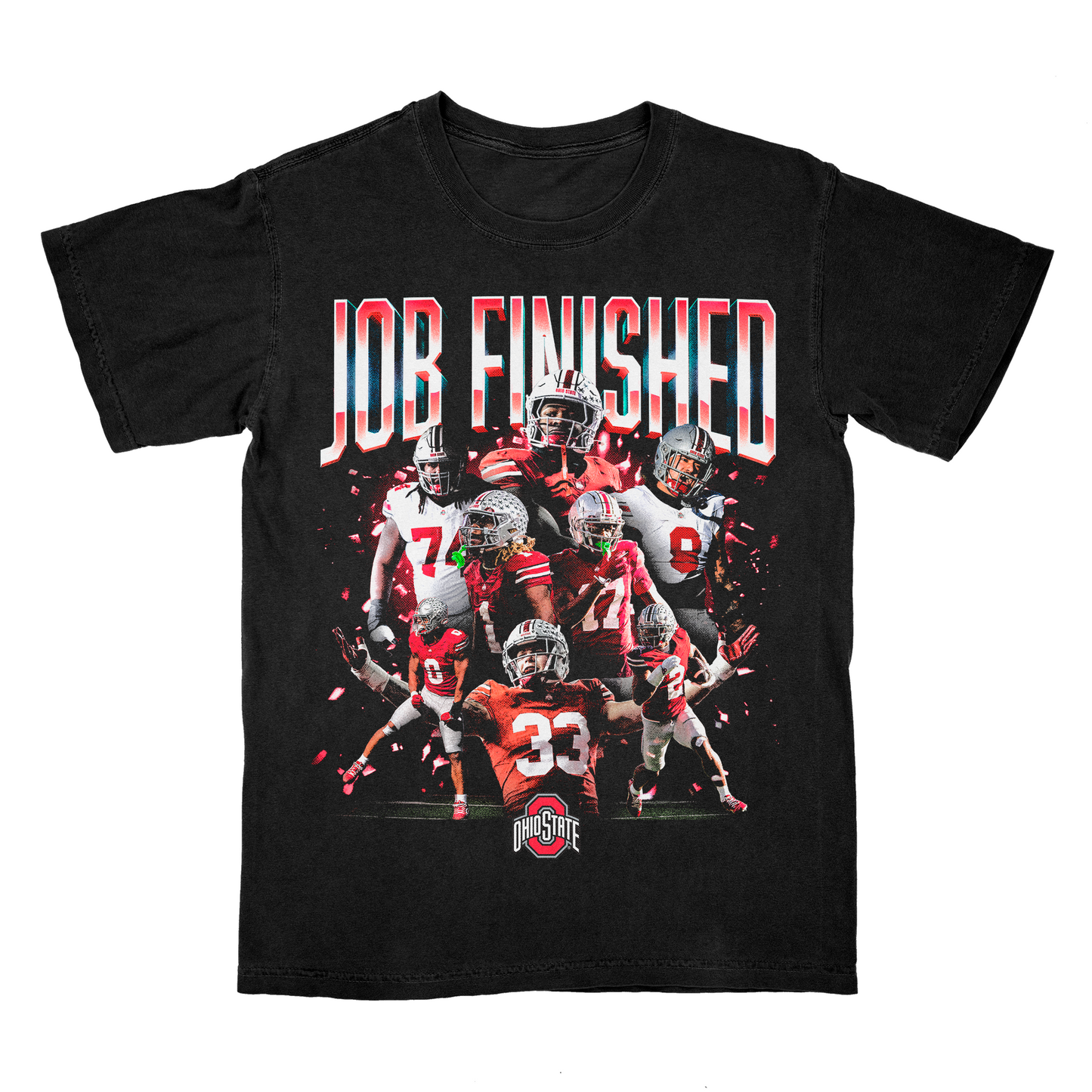 Ohio State Football "Job Finished" Black Tee