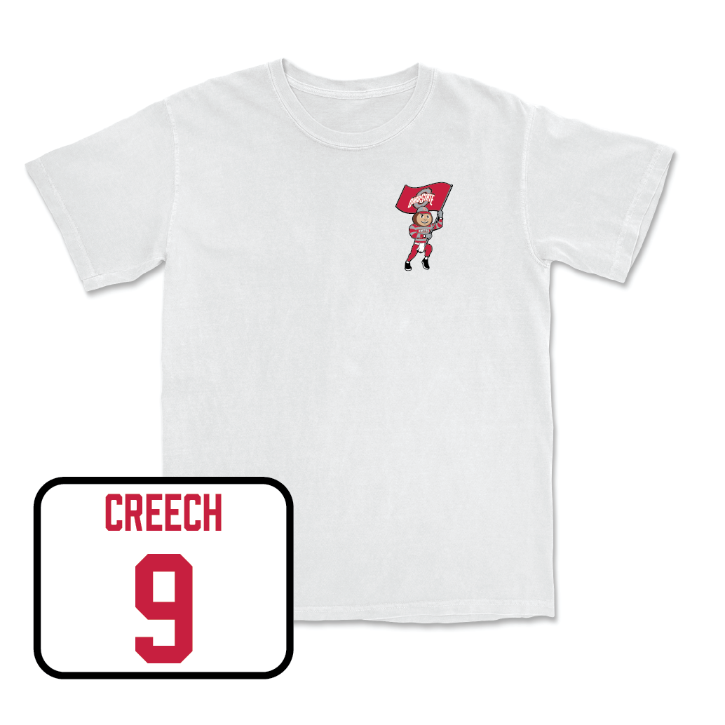 Men's Soccer White Brutus Comfort Colors Tee - Tanner Creech