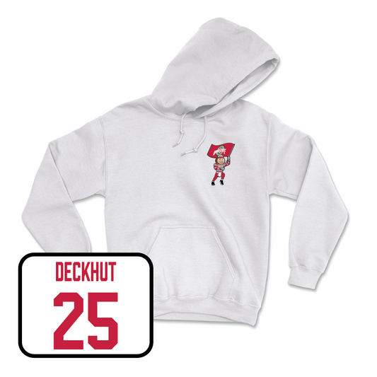 Men's Ice Hockey White Brutus Hoodie - Sam Deckhut