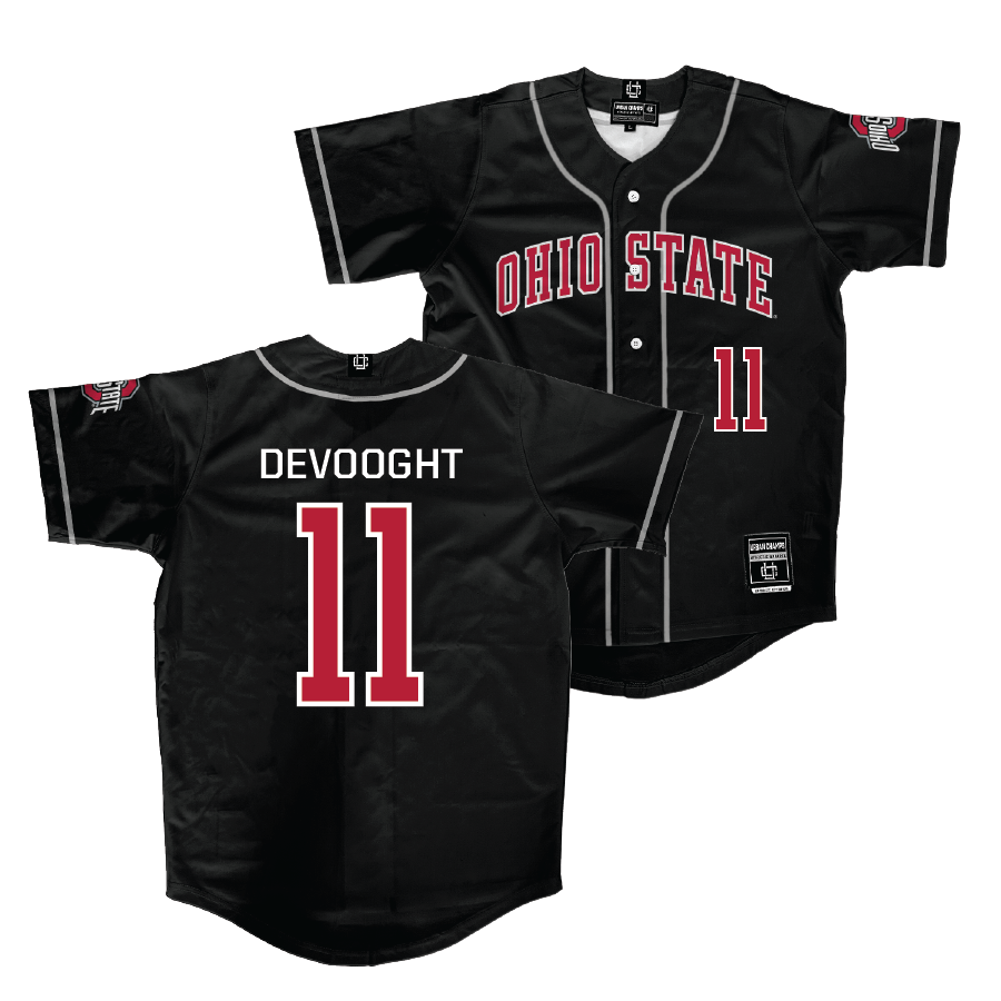 Ohio State Baseball Black Jersey  - Gavin DeVooght