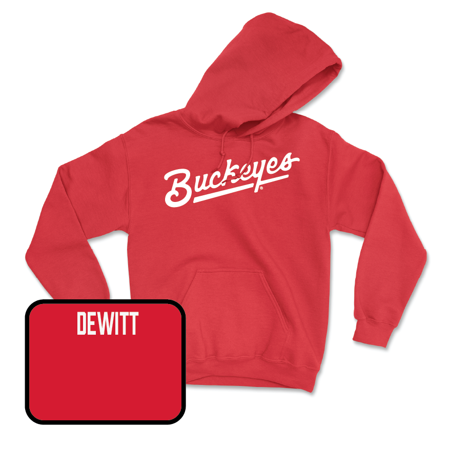 Red Swimming & Diving Script Hoodie  - Mackenzie DeWitt