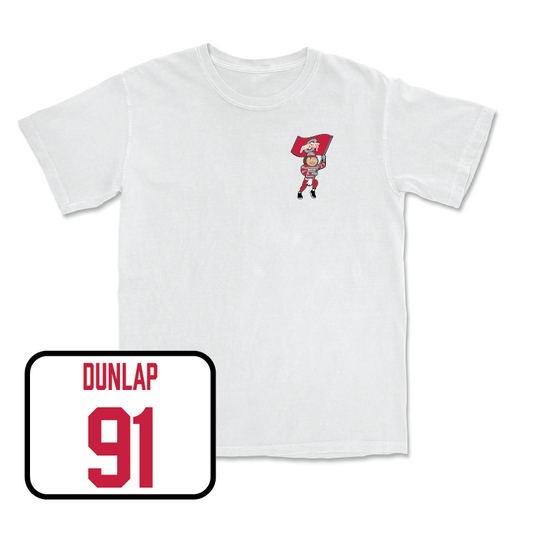 Men's Ice Hockey White Brutus Comfort Colors Tee - Jake Dunlap