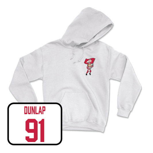 Men's Ice Hockey White Brutus Hoodie - Jake Dunlap