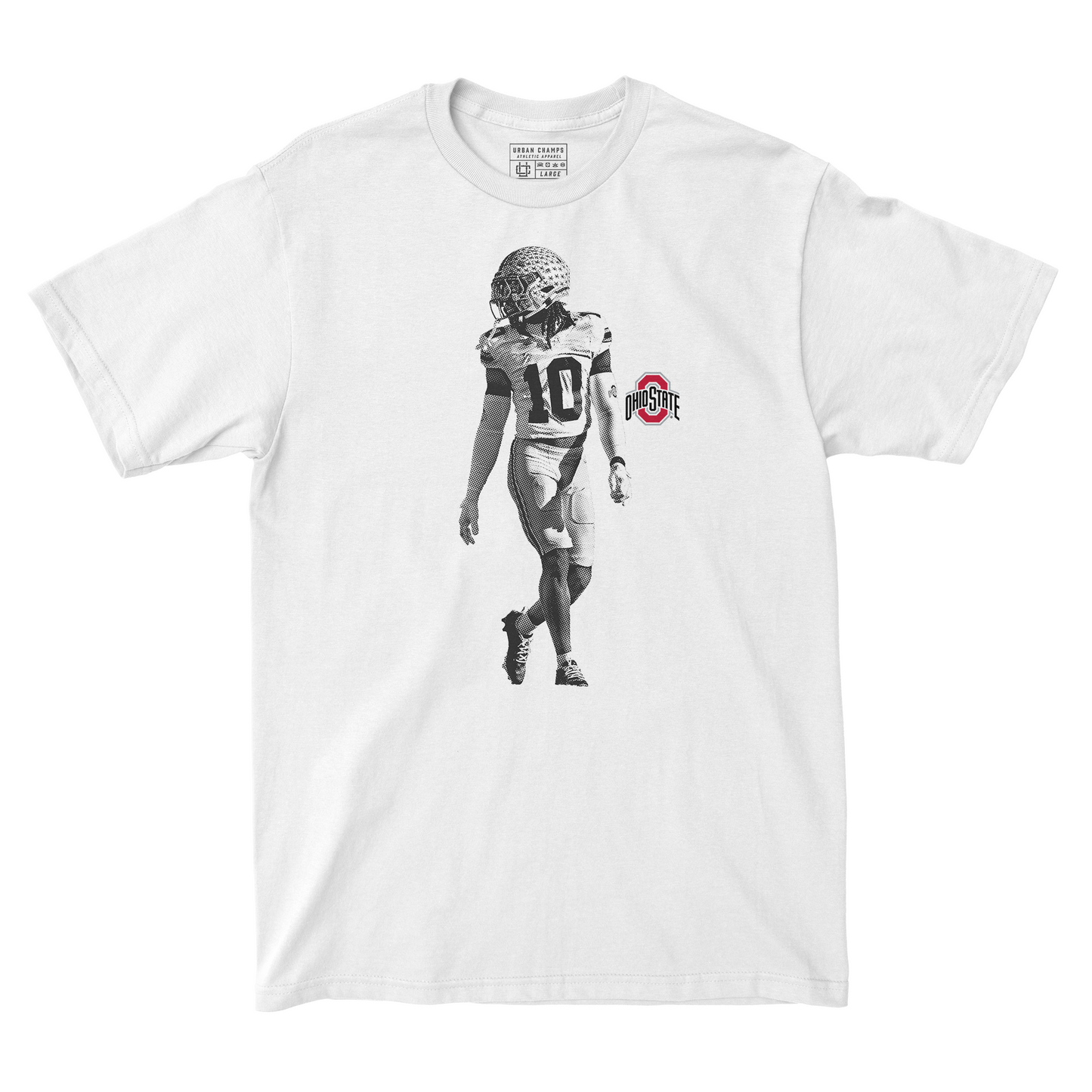 EXCLUSIVE RELEASE: Denzel Burke Portrait White Tee