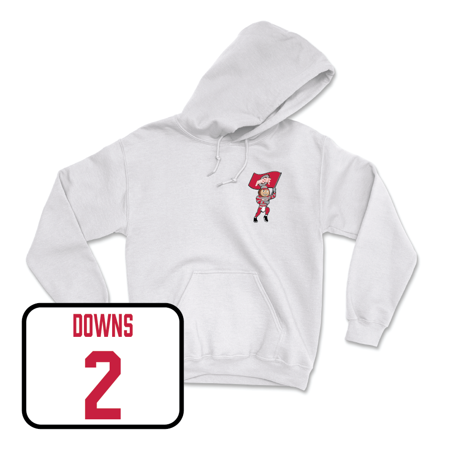 Football White Brutus Hoodie   - Caleb Downs