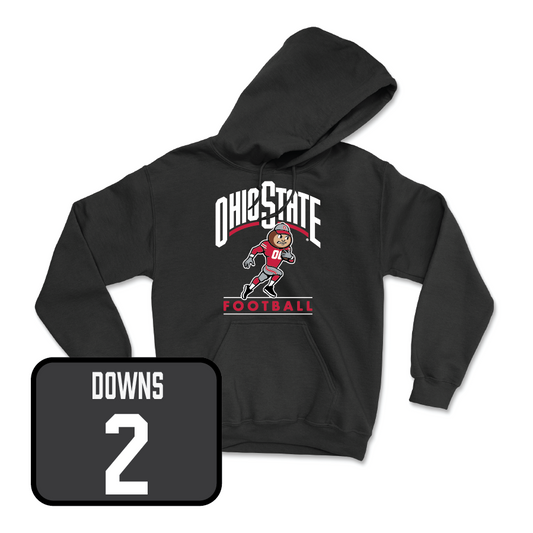 Black Football Gridiron Hoodie  - Caleb Downs