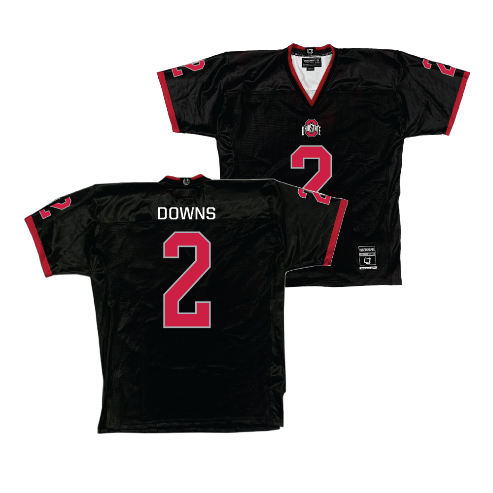 Black Ohio State Football Jersey   - Caleb Downs