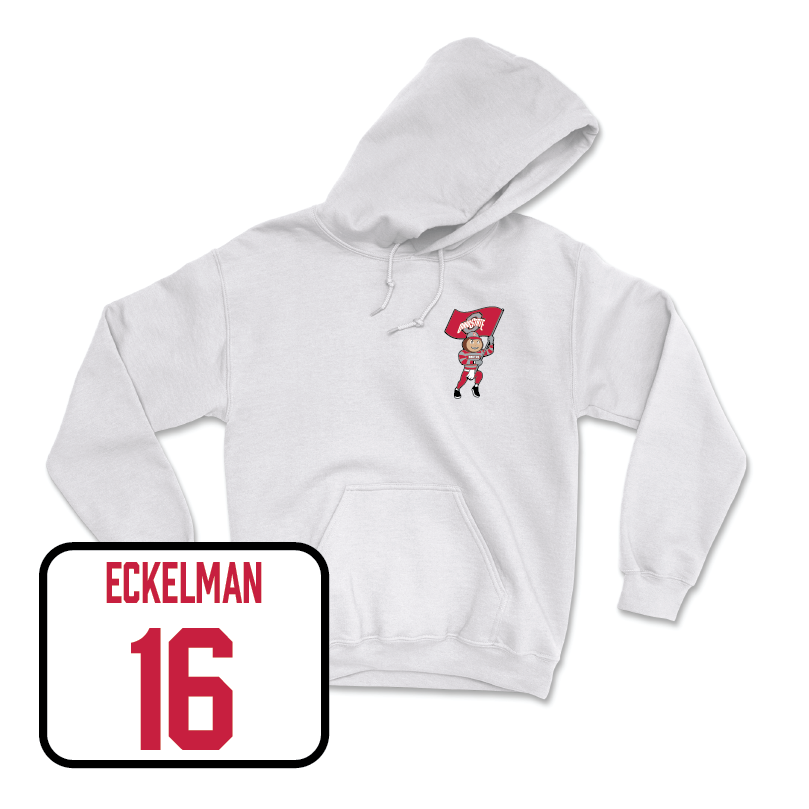 Baseball White Brutus Hoodie  - mason eckelman