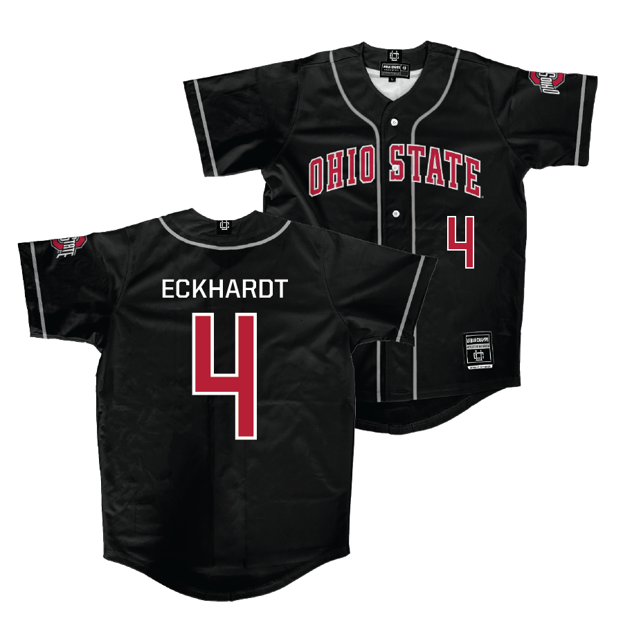 Ohio State Baseball Black Jersey  - Justin Eckhardt