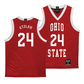 Ohio State Men's Red Basketball Jersey - Kalen Etzler