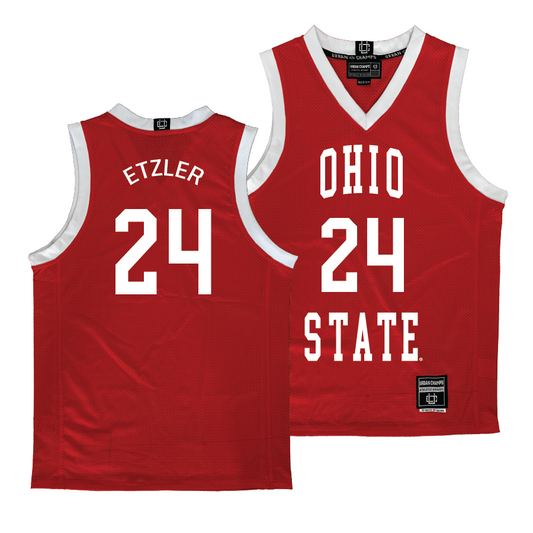 Ohio State Men's Red Basketball Jersey - Kalen Etzler | #24