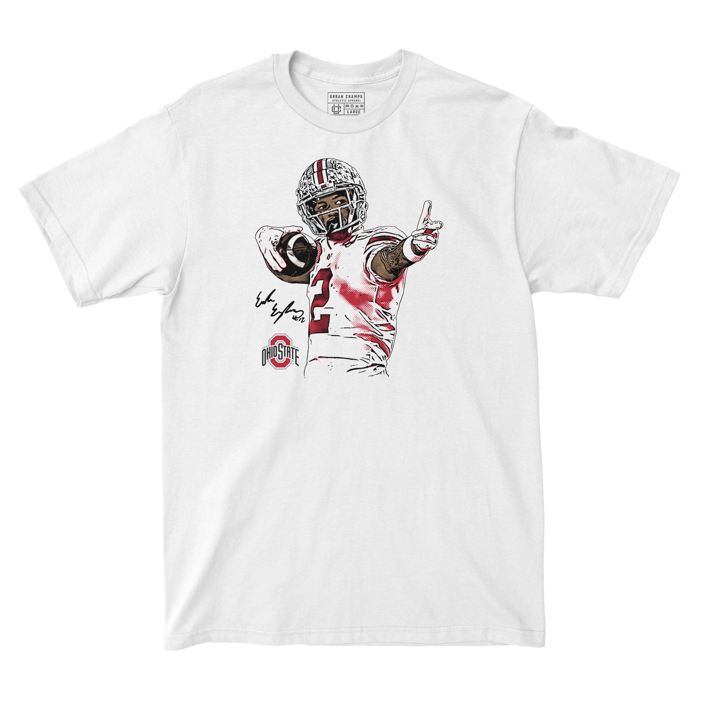 EXCLUSIVE RELEASE: Emeka Egbuka Bullseye White Tee