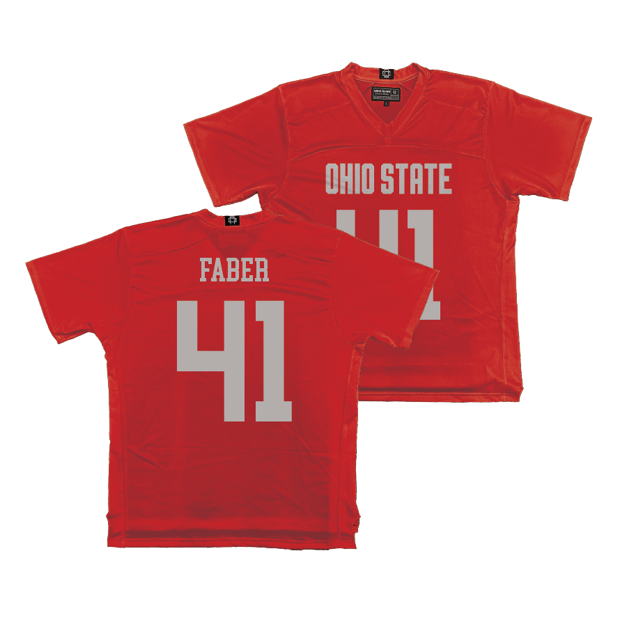 Ohio State Men's Lacrosse Red Jersey - Sam Faber | #41