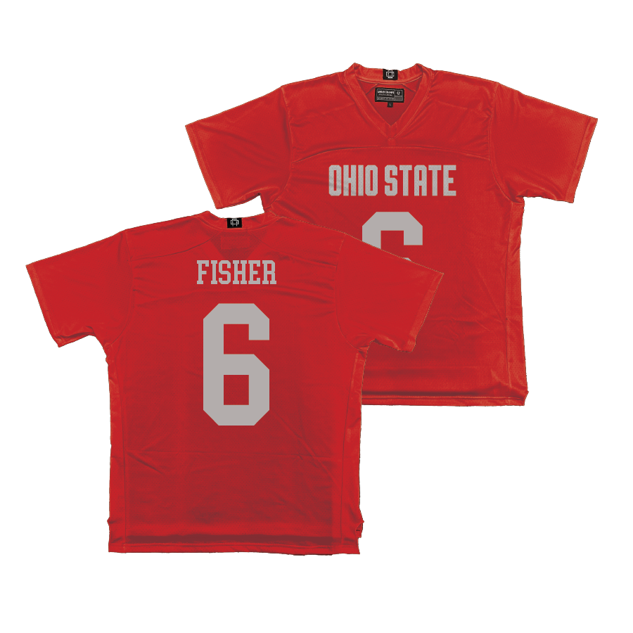 Ohio State Men's Lacrosse Red Jersey - Elijah Fisher | #6