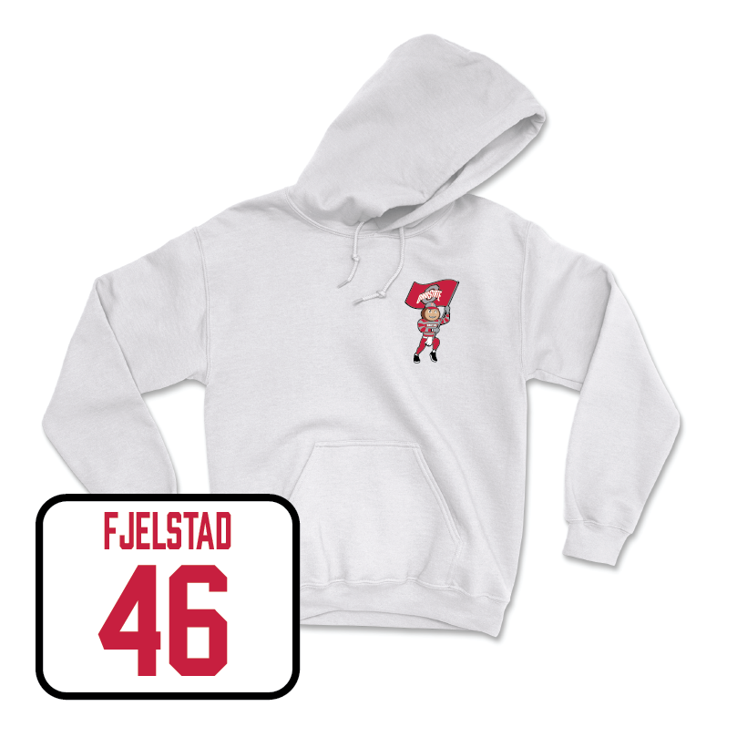 Baseball White Brutus Hoodie  - Zach Fjelstad