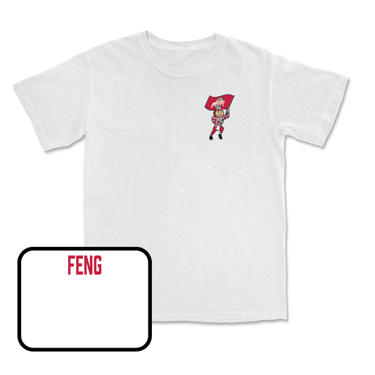 Fencing White Brutus Comfort Colors Tee - Kelly Feng