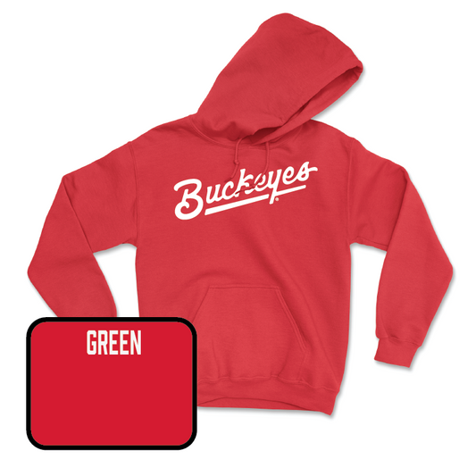 Red Women's Gymnastics Script Hoodie - Mary Green