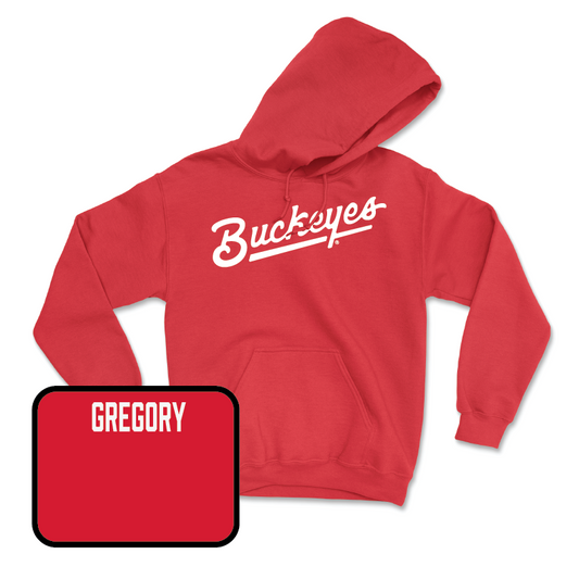 Red Women's Gymnastics Script Hoodie  - Mallory Gregory