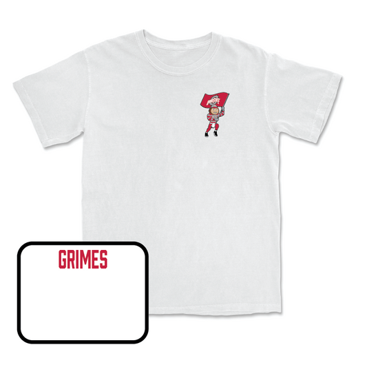 Track & Field White Brutus Comfort Colors Tee  - Nicole Grimes